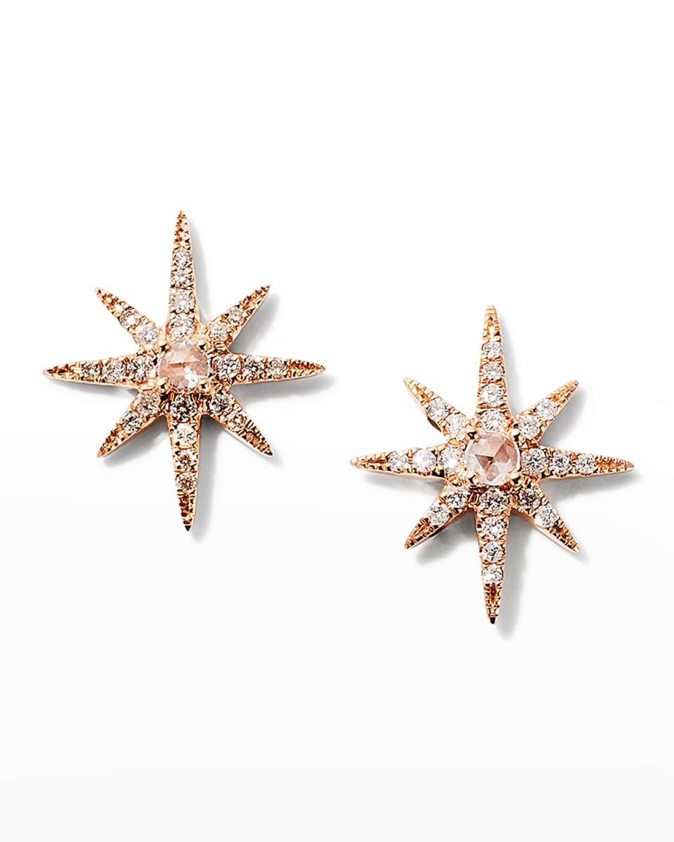 Rose Starburst Stud Earrings